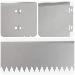 Περίγραμμα γκαζόν 30 pcs 103 x 15 εκ Ατσάλι Ασημί - Pakobazaar