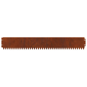 Περίγραμμα γκαζόν 30 pcs 103 x 15 εκ Ατσάλι Σκ rusty - Pakobazaar