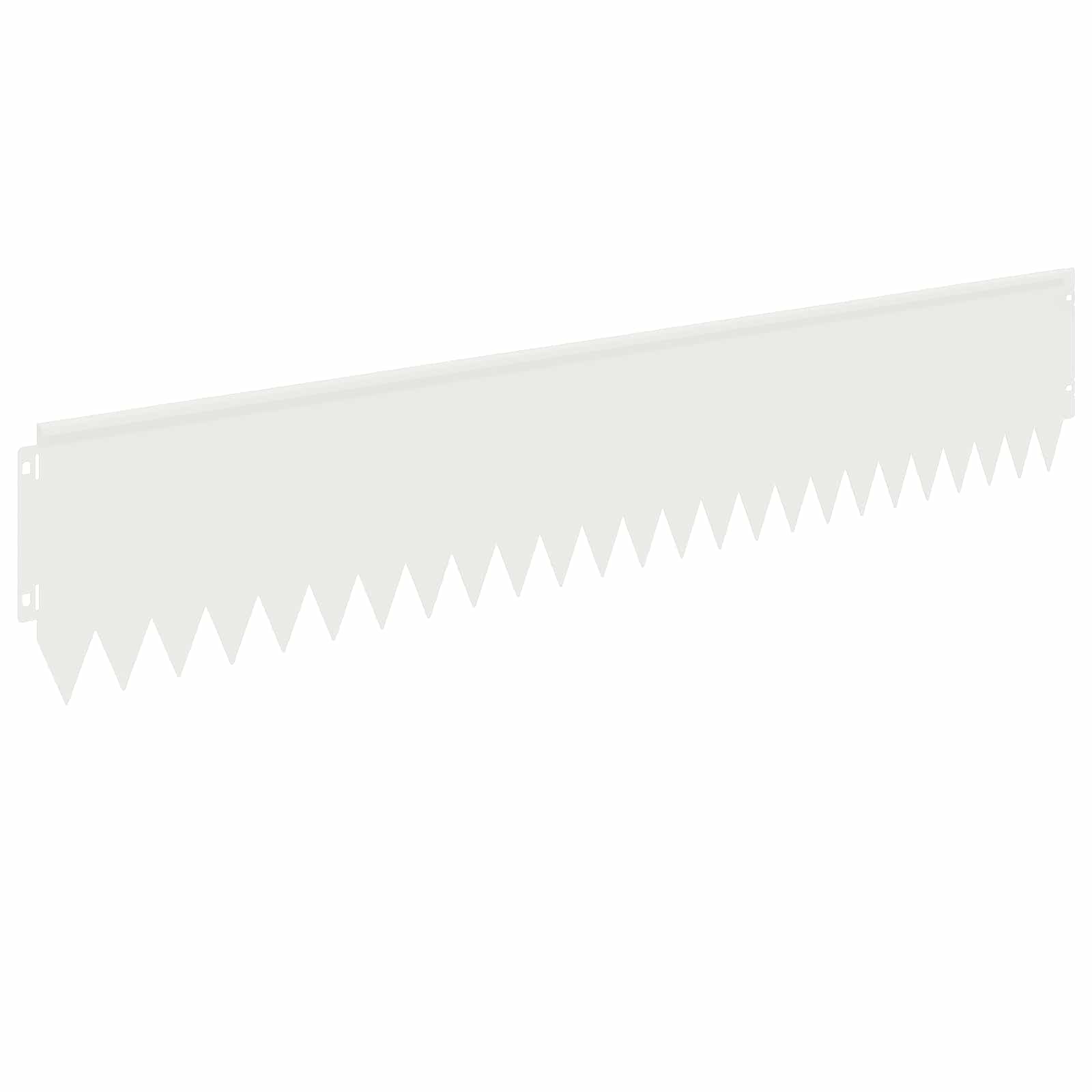 Περίγραμμα γκαζόν 10 pcs 103 x 20 εκ Ατσάλι Λευκό