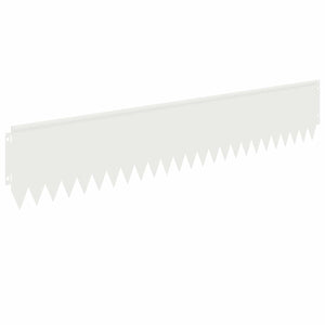 Περίγραμμα γκαζόν 10 pcs 103 x 20 εκ Ατσάλι Λευκό - Pakobazaar