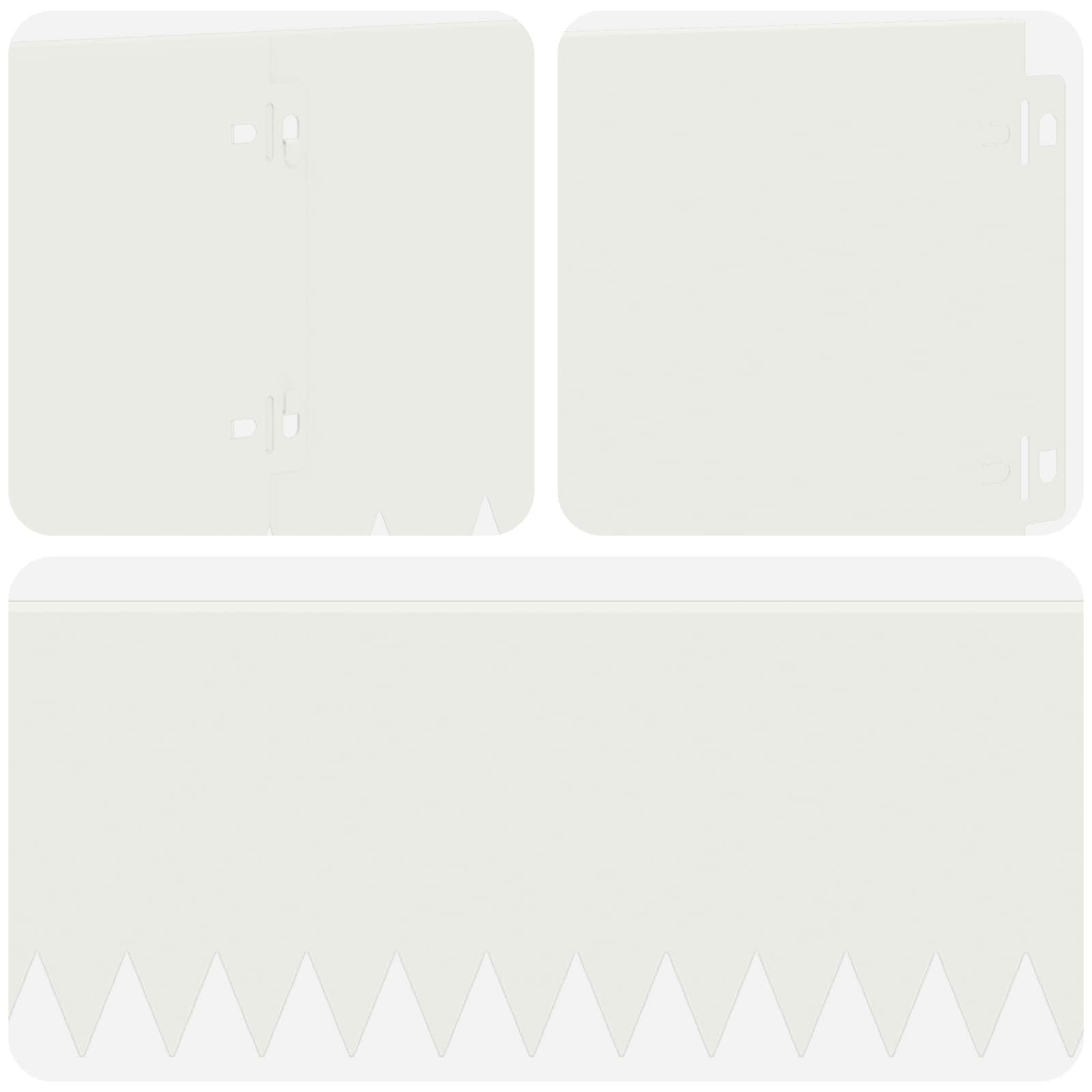 Περίγραμμα γκαζόν 30 pcs 103 x 20 εκ Ατσάλι Λευκό