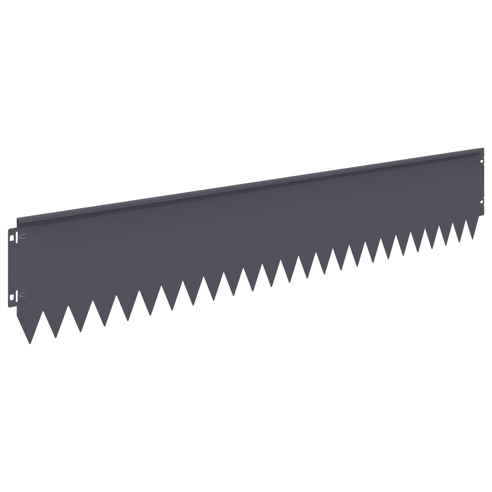 Περίγραμμα γκαζόν 10 pcs 103 x 20 εκ Ατσάλι Ανθρακί