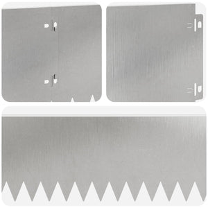 Περίγραμμα γκαζόν 10 pcs 103 x 20 εκ Ατσάλι Ασημί - Pakobazaar