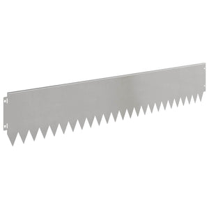 Περίγραμμα γκαζόν 20 pcs 103 x 20 εκ Ατσάλι Ασημί - Pakobazaar