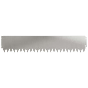 Περίγραμμα γκαζόν 20 pcs 103 x 20 εκ Ατσάλι Ασημί - Pakobazaar