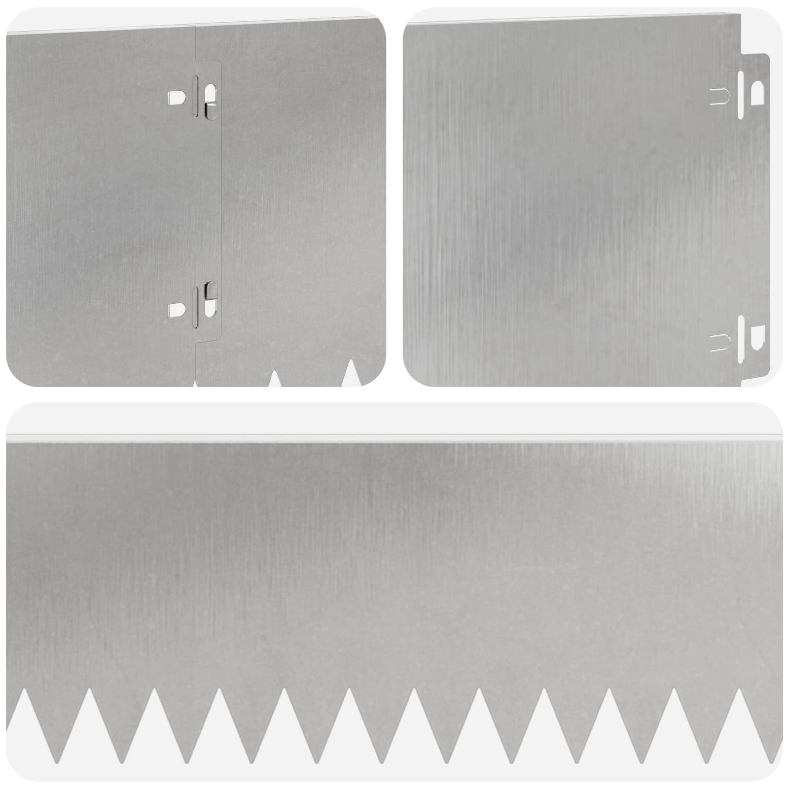 Περίγραμμα γκαζόν 30 pcs 103 x 20 εκ Ατσάλι Ασημί