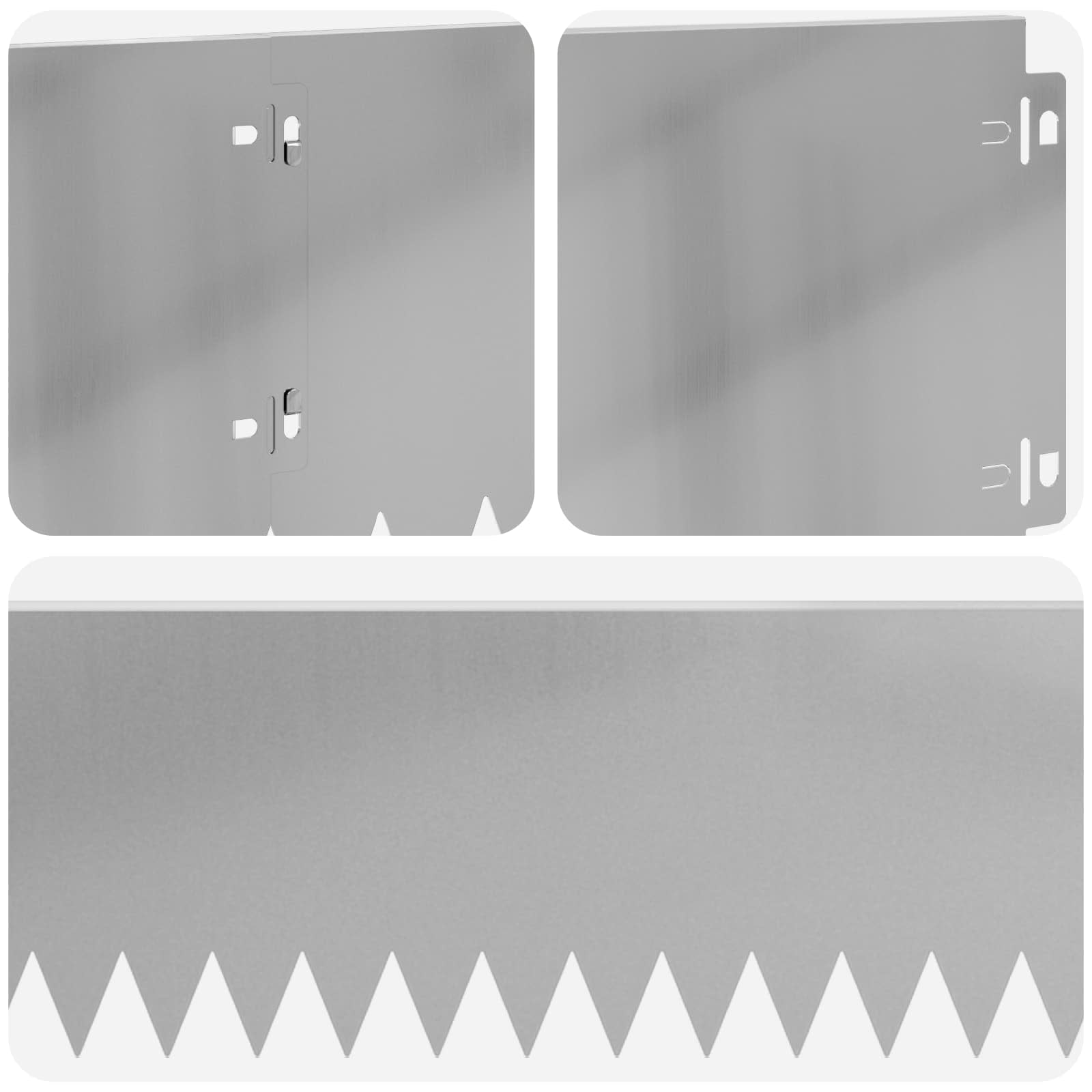 Περίγραμμα γκαζόν 10 pcs 103 x 20 εκ Ατσάλι Ασημί