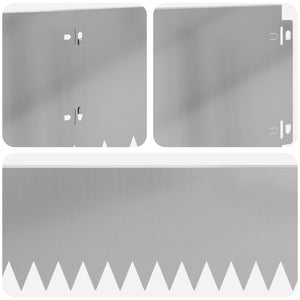 Περίγραμμα γκαζόν 10 pcs 103 x 20 εκ Ατσάλι Ασημί - Pakobazaar