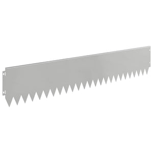 Περίγραμμα γκαζόν 30 pcs 103 x 20 εκ Ατσάλι Ασημί - Pakobazaar