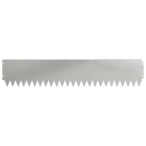 Περίγραμμα γκαζόν 30 pcs 103 x 20 εκ Ατσάλι Ασημί - Pakobazaar