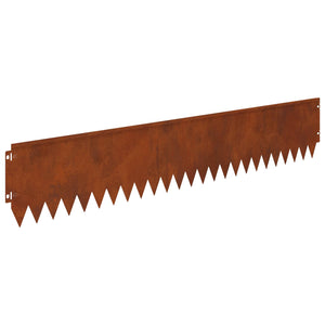 Περίγραμμα γκαζόν 10 pcs 103 x 20 εκ Ατσάλι Σκ rusty - Pakobazaar