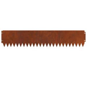 Περίγραμμα γκαζόν 20 pcs 103 x 20 εκ Ατσάλι Σκ rusty - Pakobazaar