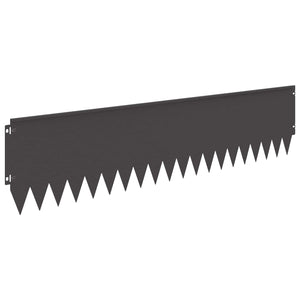 Περίγραμμα γκαζόν 10 pcs 103 x 25 εκ Ατσάλι Μαύρο - Pakobazaar
