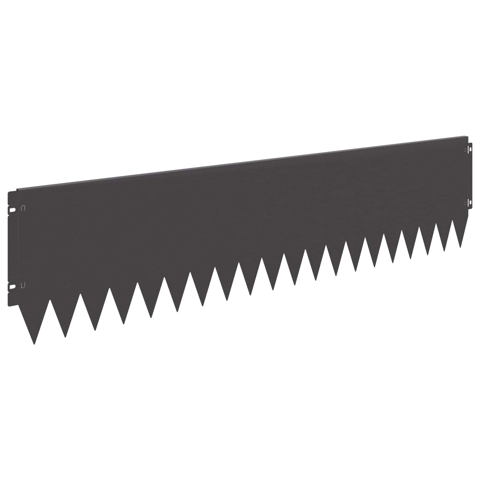 Περίγραμμα γκαζόν 20 pcs 103 x 25 εκ Ατσάλι Μαύρο