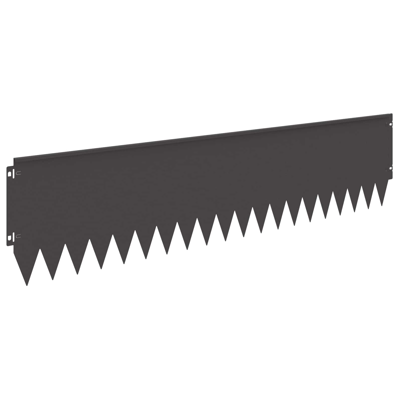 Περίγραμμα γκαζόν 20 pcs 103 x 25 εκ Ατσάλι Μαύρο