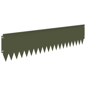 Περίγραμμα γκαζόν 10 pcs 103 x 25 εκ Ατσάλι Λαδί - Pakobazaar