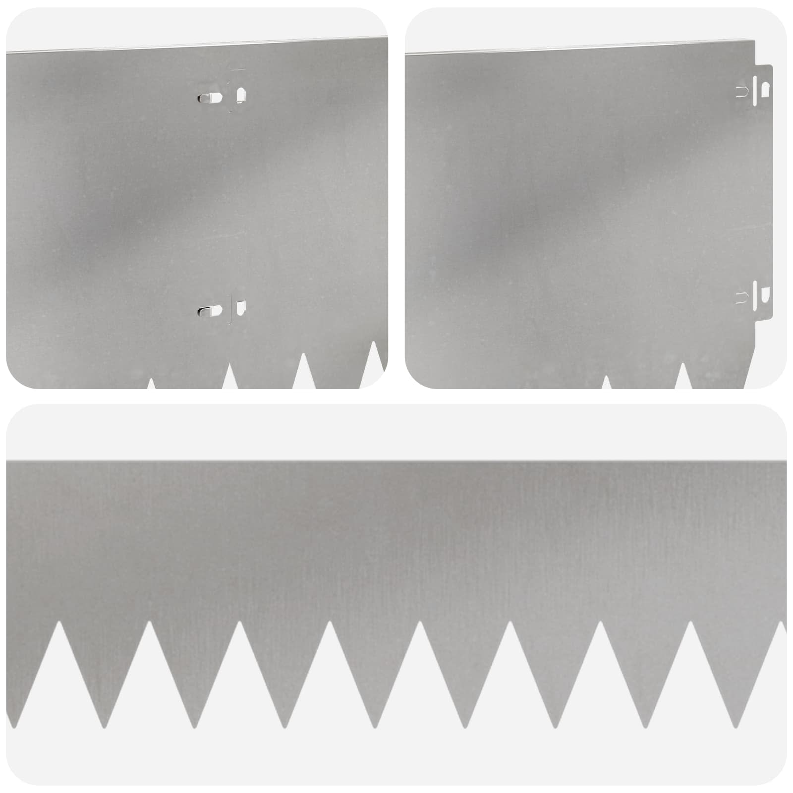 Περίγραμμα γκαζόν 10 pcs 103 x 25 εκ Ατσάλι Ασημί
