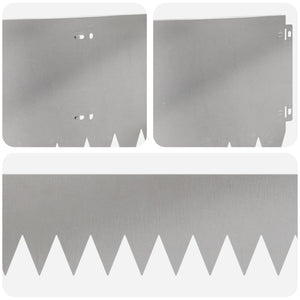 Περίγραμμα γκαζόν 20 pcs 103 x 25 εκ Ατσάλι Ασημί - Pakobazaar