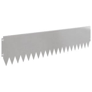 Περίγραμμα γκαζόν 20 pcs 103 x 25 εκ Ατσάλι Ασημί - Pakobazaar