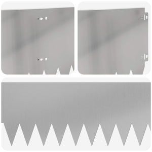 Περίγραμμα γκαζόν 10 pcs 103 x 25 εκ Ατσάλι Ασημί - Pakobazaar
