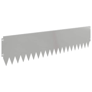 Περίγραμμα γκαζόν 10 pcs 103 x 25 εκ Ατσάλι Ασημί - Pakobazaar