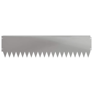 Περίγραμμα γκαζόν 20 pcs 103 x 25 εκ Ατσάλι Ασημί - Pakobazaar