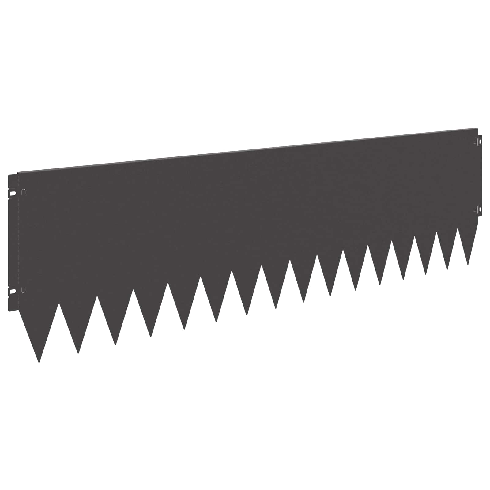 Περίγραμμα γκαζόν 20 pcs 103 x 30 εκατοστά Ατσάλι Μαύρο