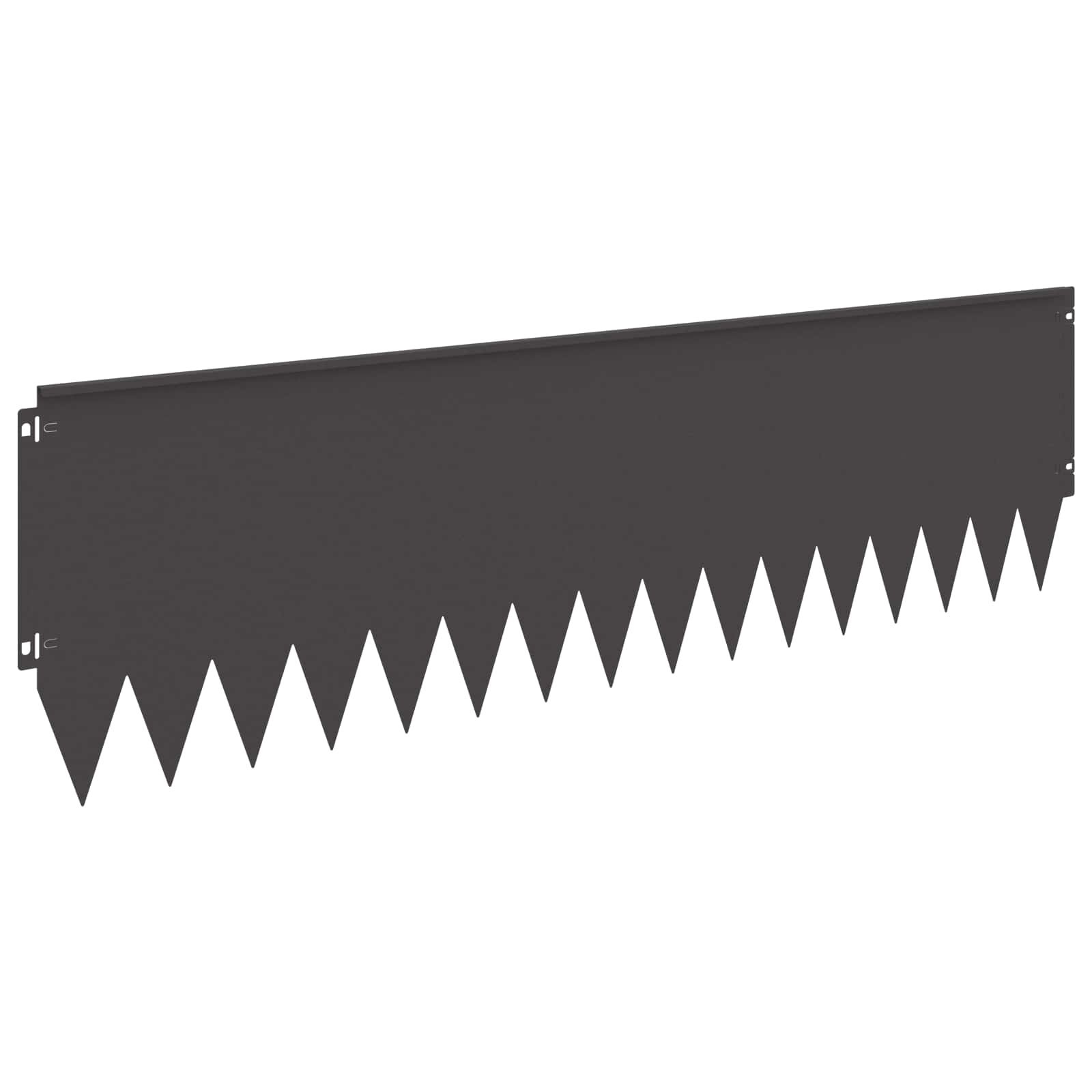 Περίγραμμα γκαζόν 20 pcs 103 x 30 εκατοστά Ατσάλι Μαύρο