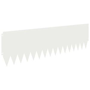 Περίγραμμα γκαζόν 20 pcs 103 x 30 εκατοστά Ατσάλι Λευκό - Pakobazaar