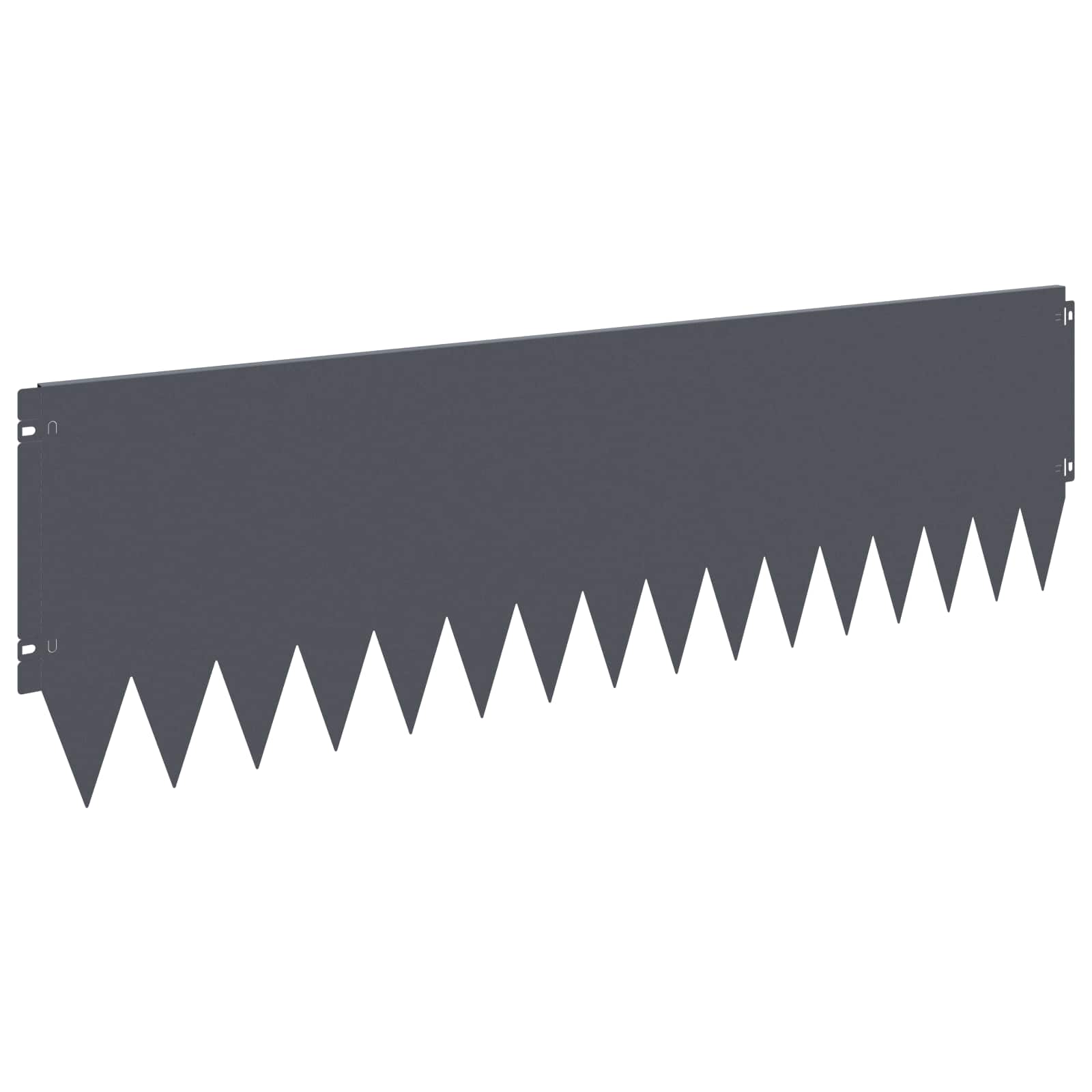 Περίγραμμα γκαζόν 10 pcs 103 x 30 εκατοστά Ατσάλι Ανθρακί