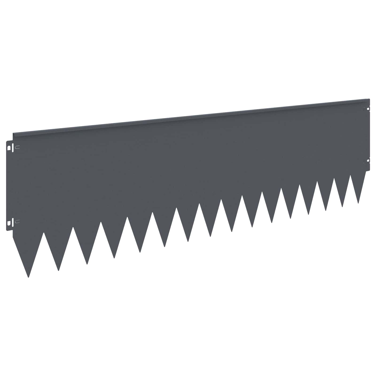 Περίγραμμα γκαζόν 10 pcs 103 x 30 εκατοστά Ατσάλι Ανθρακί