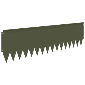 Περίγραμμα γκαζόν 10 pcs 103 x 30 εκατοστά Ατσάλι Λαδί - Pakobazaar