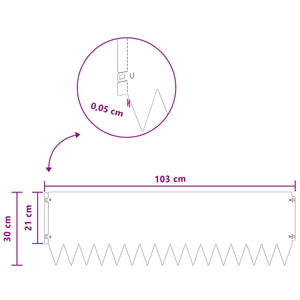 Περίγραμμα γκαζόν 20 pcs 103 x 30 εκατοστά Ατσάλι Λαδί - Pakobazaar