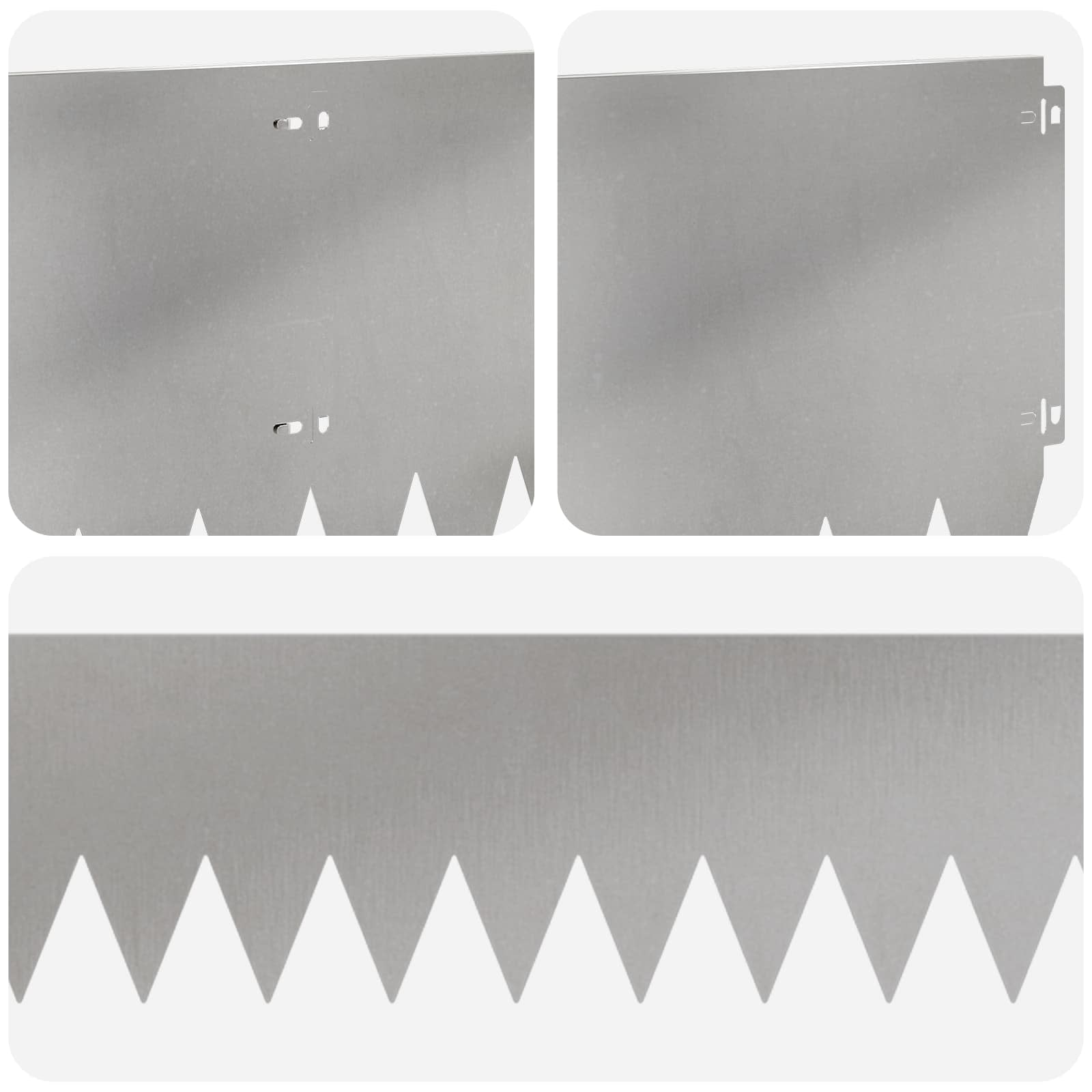 Περίγραμμα γκαζόν 10 pcs 103 x 30 εκατοστά Ατσάλι Ασημί