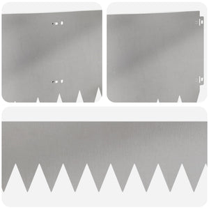 Περίγραμμα γκαζόν 10 pcs 103 x 30 εκατοστά Ατσάλι Ασημί - Pakobazaar