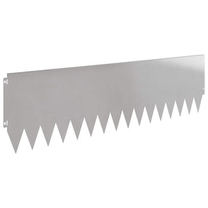Περίγραμμα γκαζόν 10 pcs 103 x 30 εκατοστά Ατσάλι Ασημί - Pakobazaar