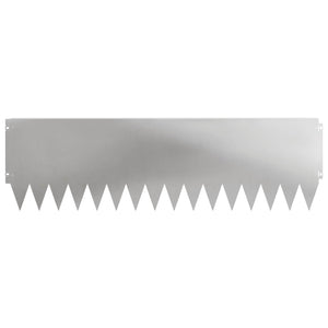 Περίγραμμα γκαζόν 10 pcs 103 x 30 εκατοστά Ατσάλι Ασημί - Pakobazaar
