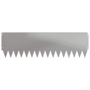Περίγραμμα γκαζόν 10 pcs 103 x 30 εκατοστά Ατσάλι Ασημί - Pakobazaar