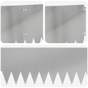 Περίγραμμα γκαζόν 20 pcs 103 x 30 εκατοστά Ατσάλι Ασημί - Pakobazaar