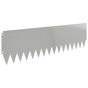 Περίγραμμα γκαζόν 20 pcs 103 x 30 εκατοστά Ατσάλι Ασημί - Pakobazaar