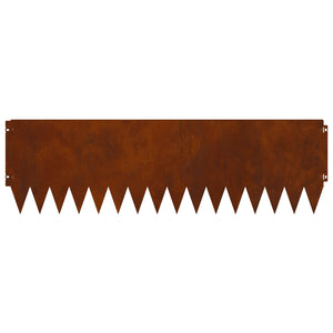 Περίγραμμα γκαζόν 10 pcs 103 x 30 εκατοστά Ατσάλι Σκ rusty - Pakobazaar
