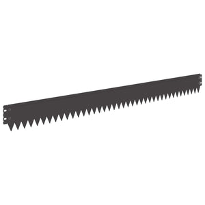 Περίγραμμα γκαζόν 10 pcs 103 x 10 εκ Ατσάλι Μαύρο - Pakobazaar