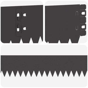 Περίγραμμα γκαζόν 50 pcs 103 x 10 εκ Ατσάλι Μαύρο - Pakobazaar