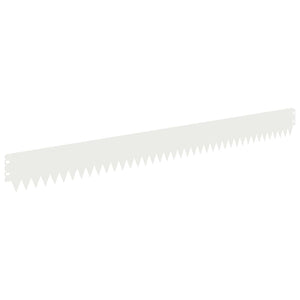 Περίγραμμα γκαζόν 20 pcs 103 x 10 εκ Ατσάλι Λευκό - Pakobazaar