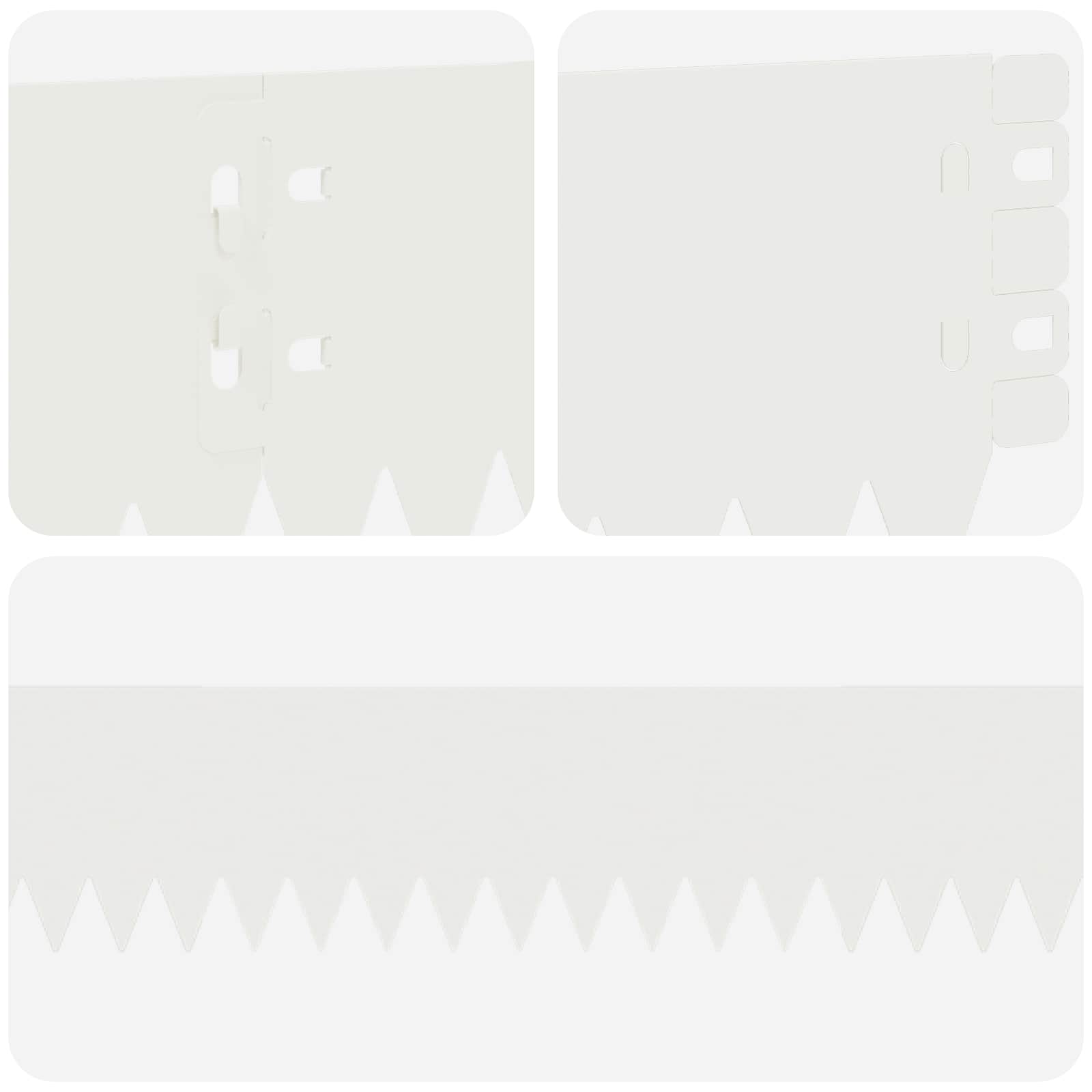 Περίγραμμα γκαζόν 30 pcs 103 x 10 εκ Ατσάλι Λευκό