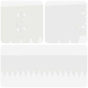 Περίγραμμα γκαζόν 30 pcs 103 x 10 εκ Ατσάλι Λευκό - Pakobazaar