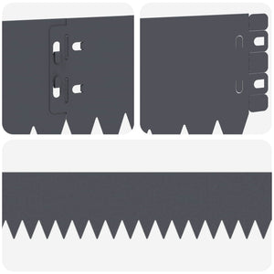 Περίγραμμα γκαζόν 20 pcs 103 x 10 εκ Ατσάλι Ανθρακί - Pakobazaar