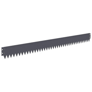 Περίγραμμα γκαζόν 20 pcs 103 x 10 εκ Ατσάλι Ανθρακί - Pakobazaar
