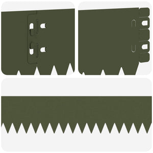 Περίγραμμα γκαζόν 10 pcs 103 x 10 εκ Ατσάλι Λαδί - Pakobazaar
