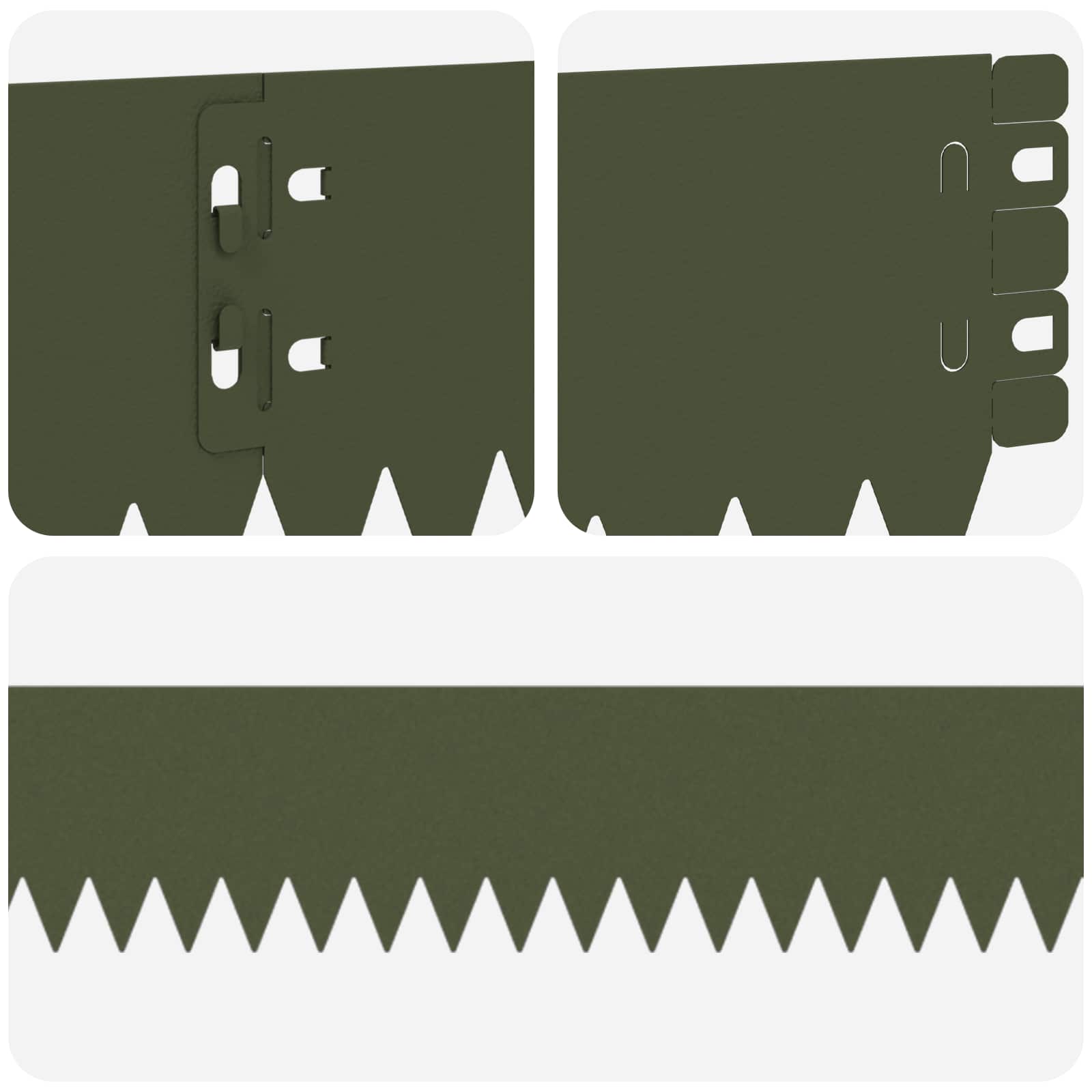 Περίγραμμα γκαζόν 50 pcs 103 x 10 εκ Ατσάλι Λαδί